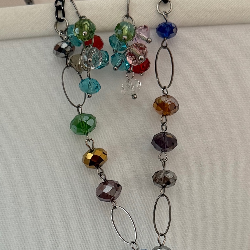 Multicolor Necklace and Earrings Set NWOT - Picture 11 of 11